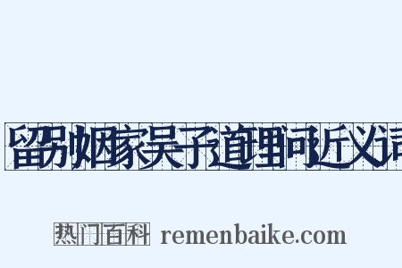 留别姻家吴子道理问近义词是什么意思的图片